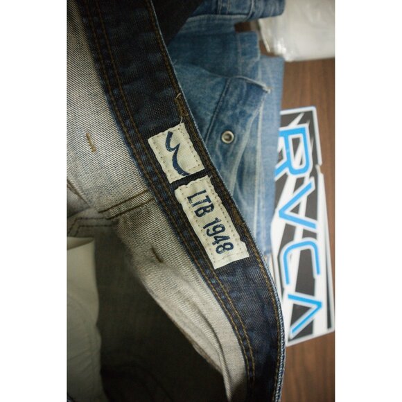 LTB 1948 Embroidered Wide Baggy Denim Jeans 34W - Picture 7 of 8